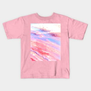 cotton candy pour art Kids T-Shirt